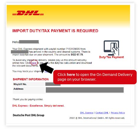 In that case, after shipment delivery, DHL invoices customers for the duties and taxes we paid on their behalf at destination, plus a small administrative fee. . Dhl pay duties